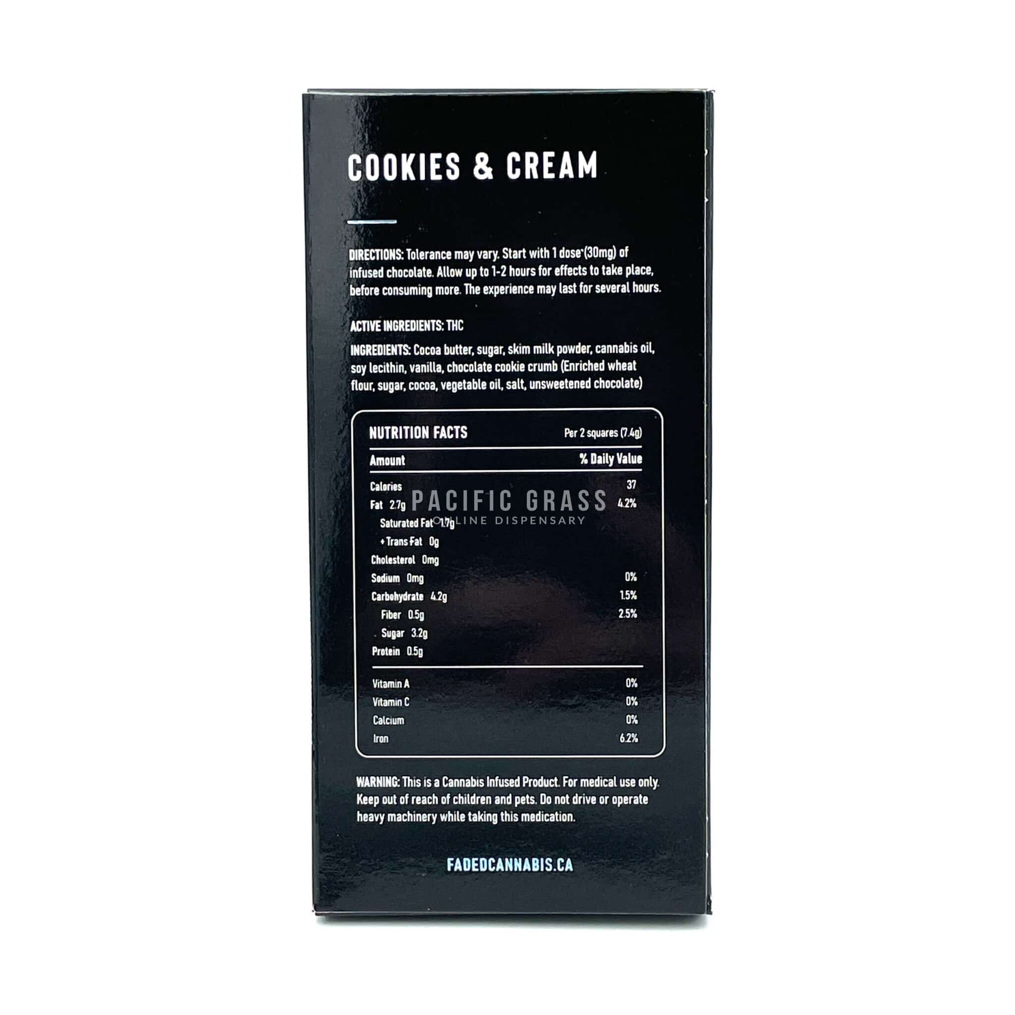 Faded Chocolate - THC Chocolate Bar