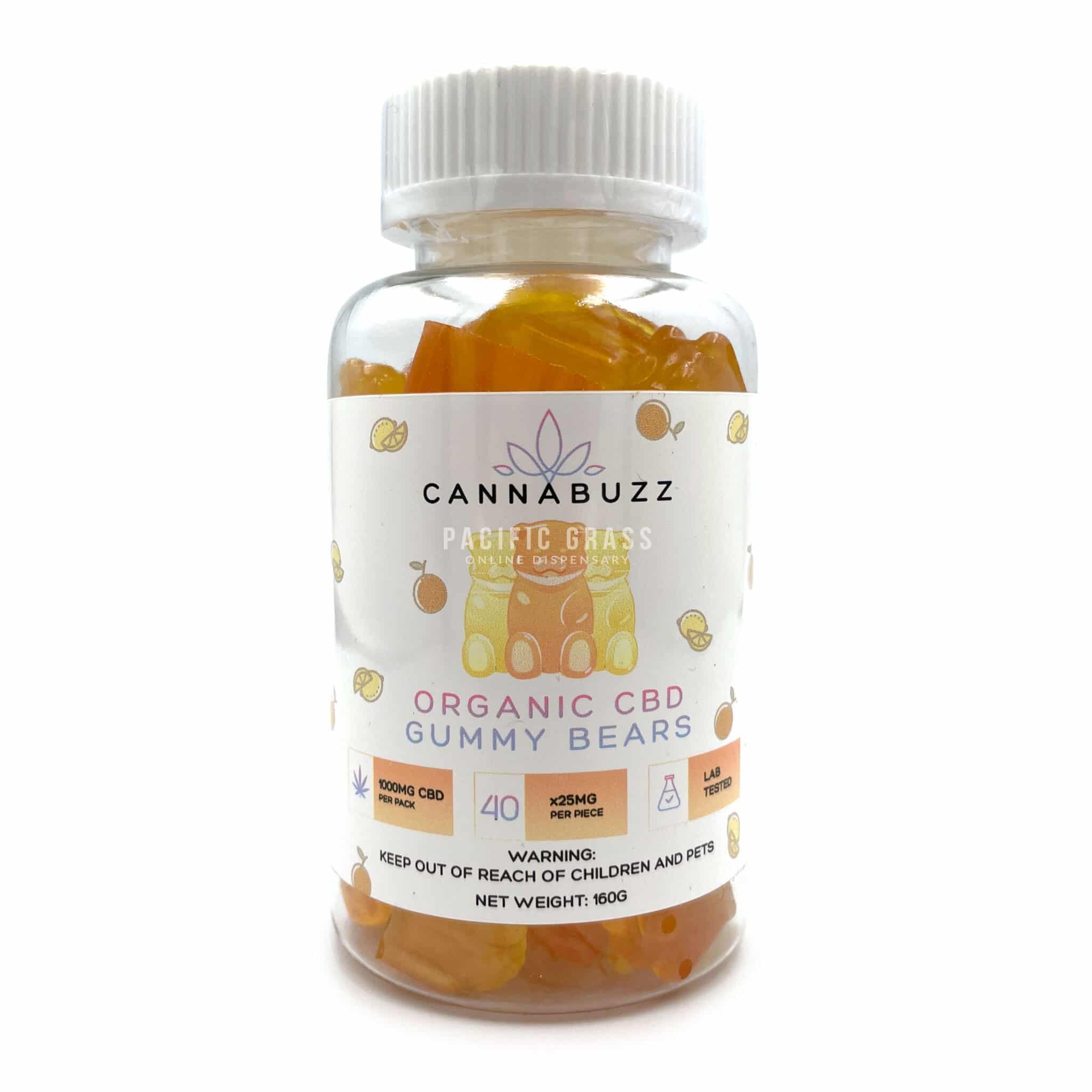 CannaBuzz Organic CBD Gummy Bears