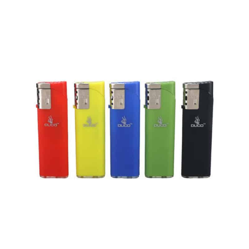DUCO Slant Torch Deluxe Lighters – Solid Rubberized Series