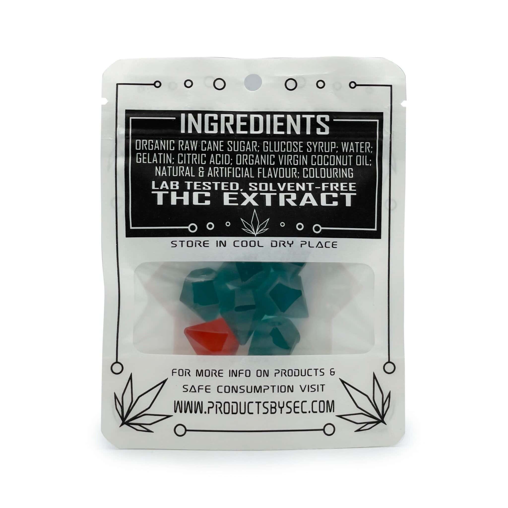 SeC Sour Blue Raspberry Gemmies