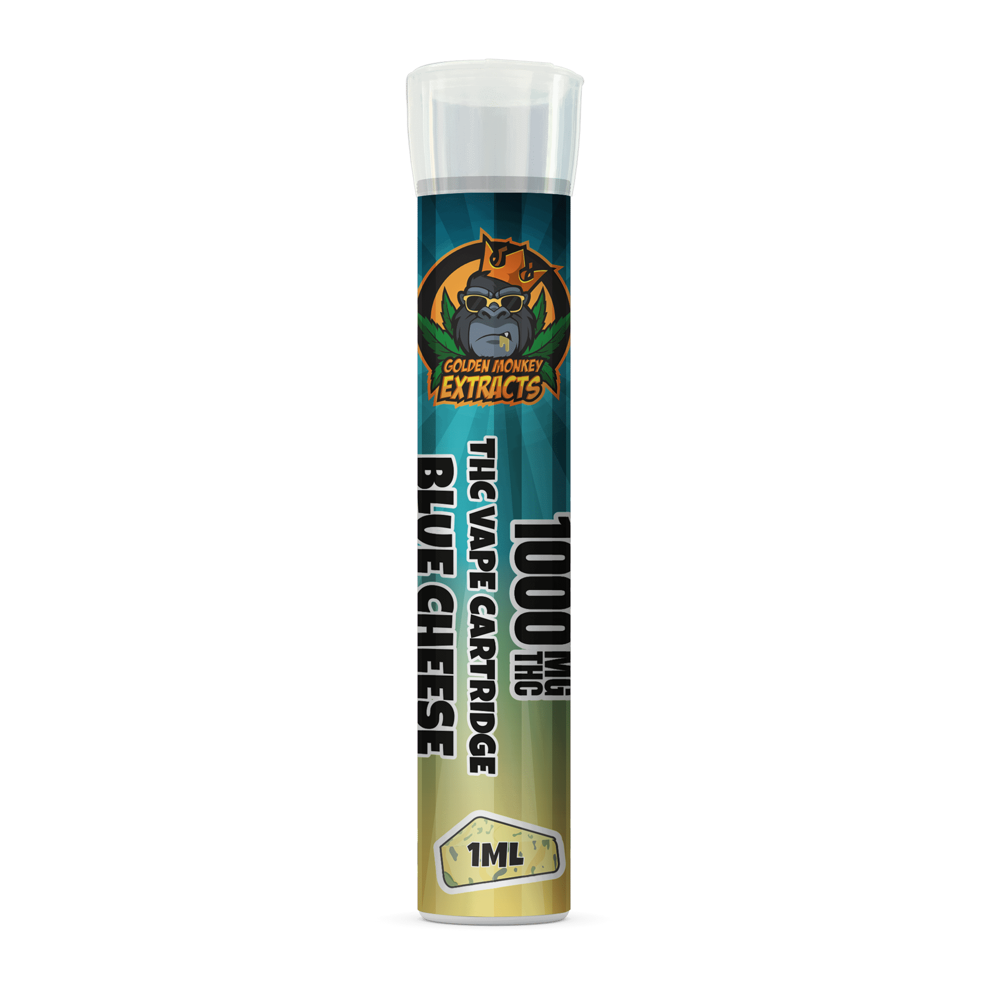 Golden Monkey Extracts - Premium 1000MG THC Cartridges - 1ML