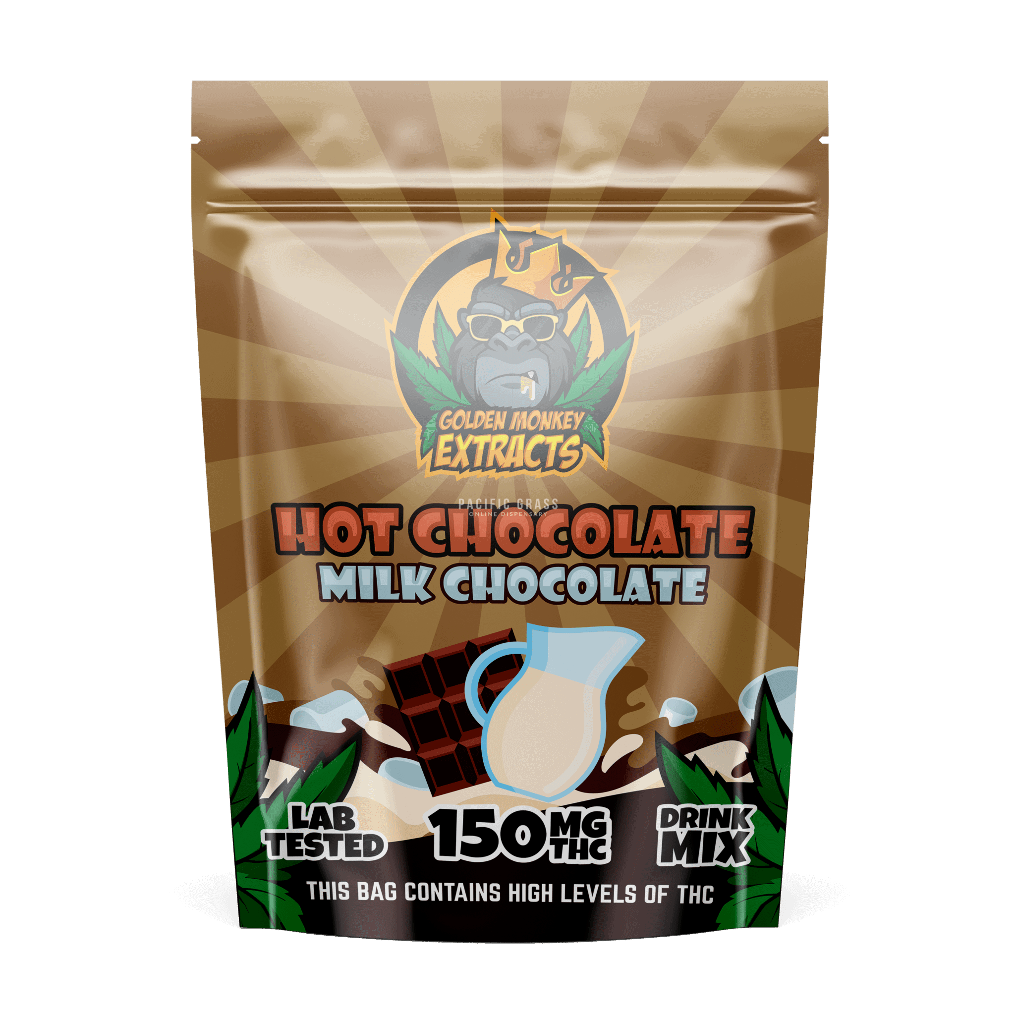 Golden Monkey Extracts - 150MG Hot Chocolate Drink Mix