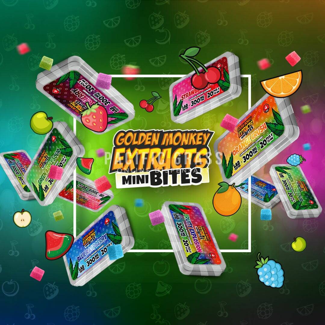 Golden Monkey Extracts – 300MG – Mini Bites Gummy