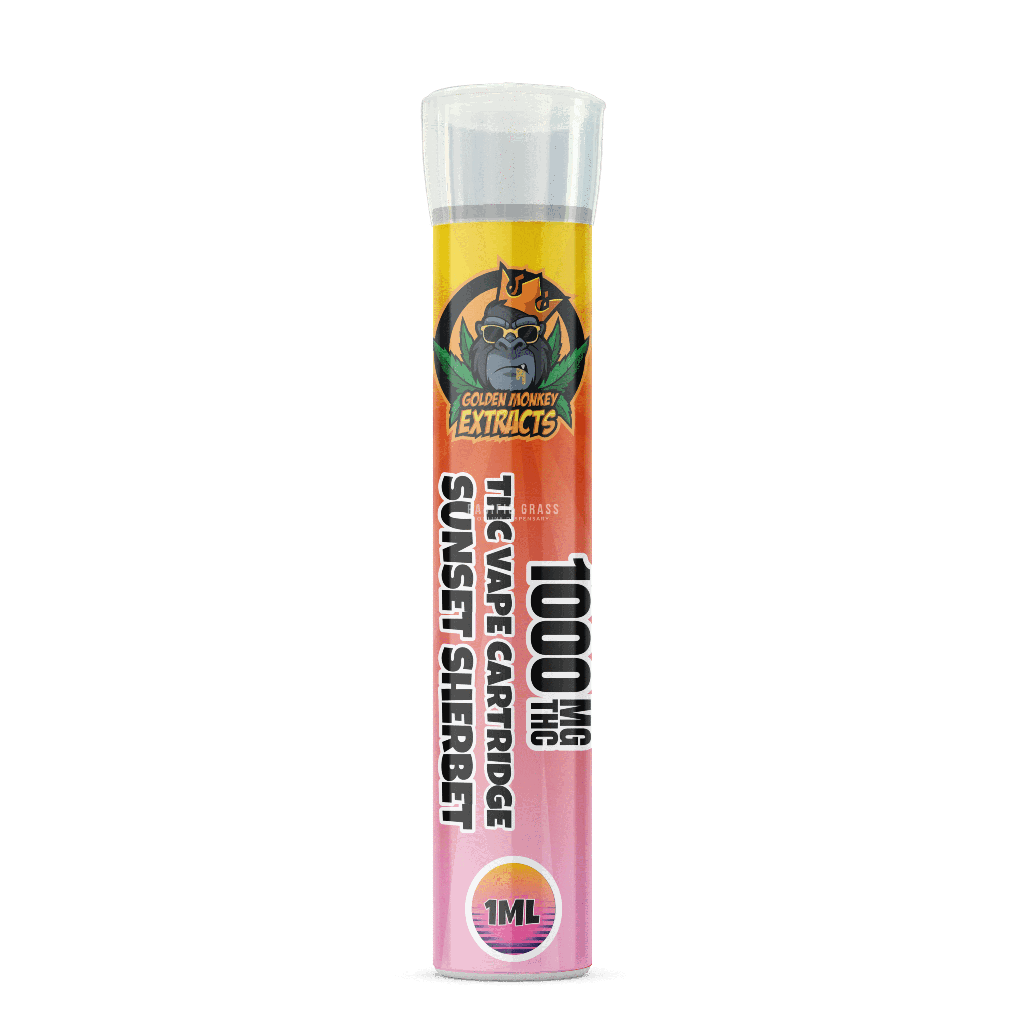Golden Monkey Extracts - Premium 1000MG THC Cartridges - 1ML