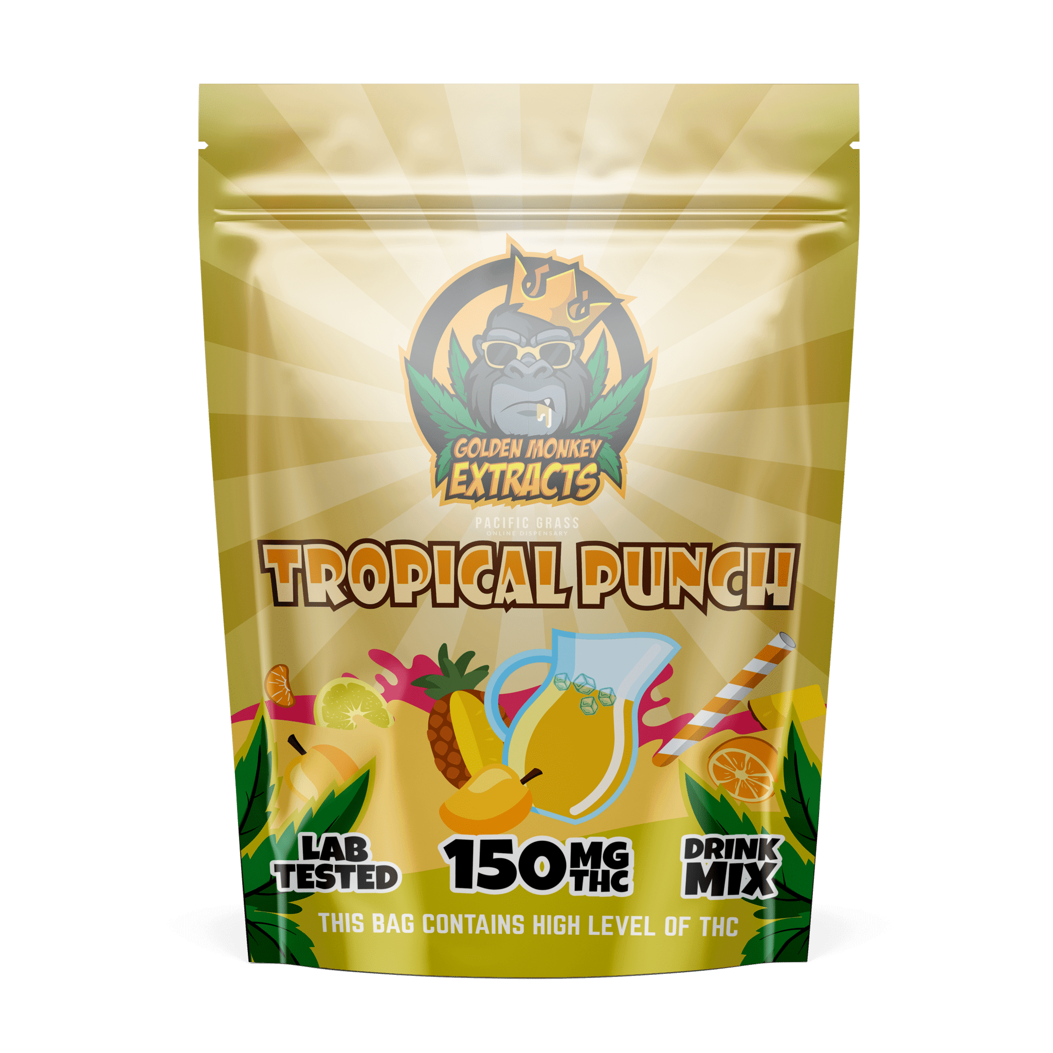 Golden Monkey Extracts - 150MG THC Drink Mix