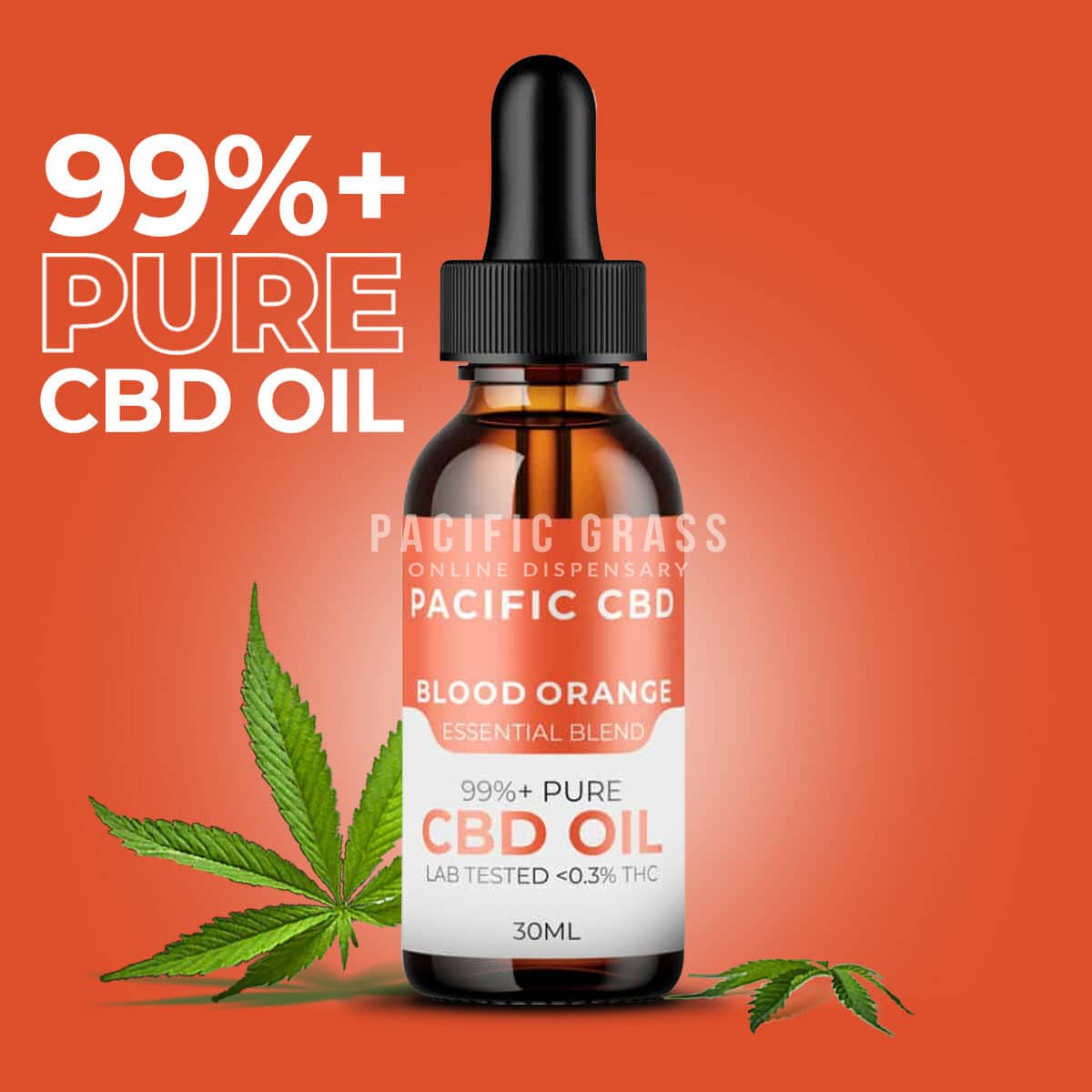 Pacific CBD Tincture – Essential Blend – Blood Orange