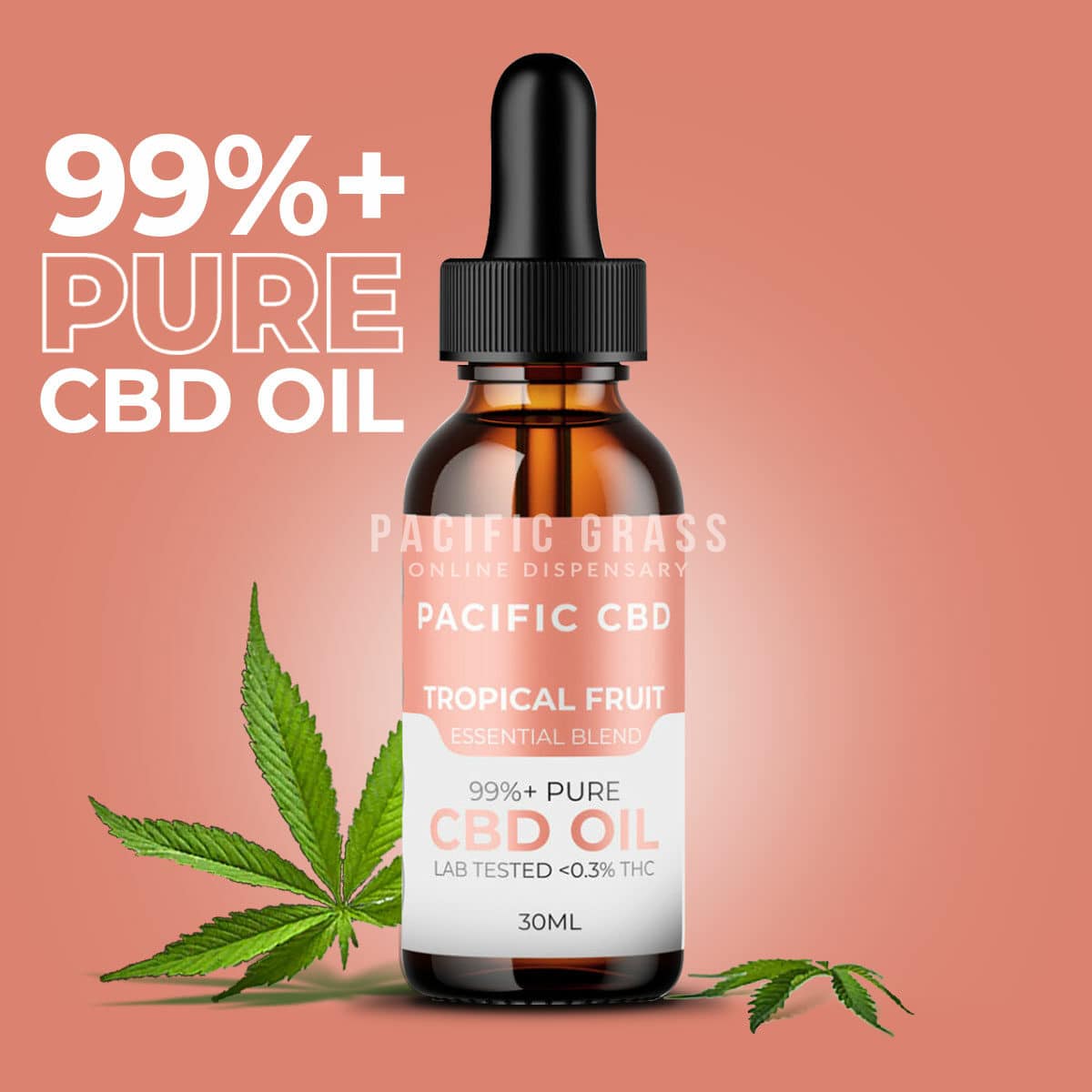 Pacific CBD Tincture – Essential Blend – Tropical Fruit
