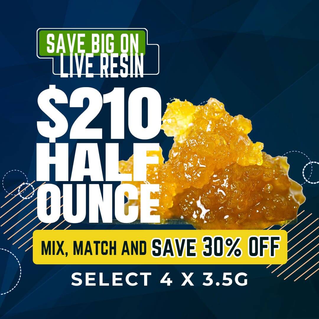 $210 Half Ounce Live Resin Deal