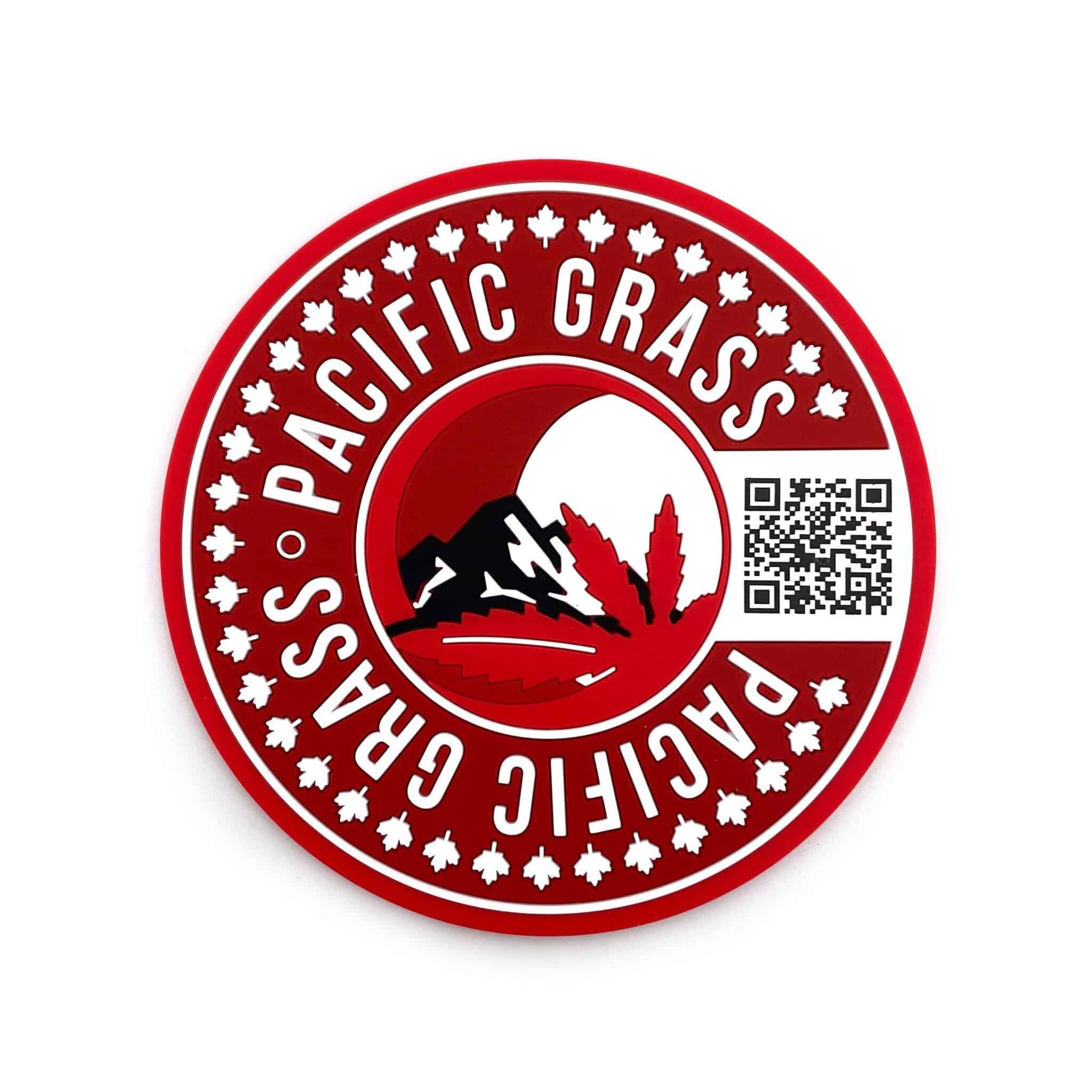 Pacific Grass Red Silicone Coaster