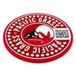 Pacific Grass Red Silicone Coaster