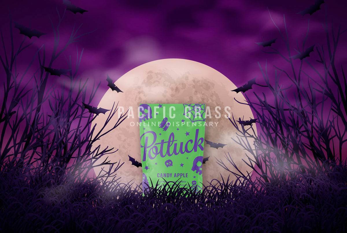 Potluck Halloween Gummies - 100MG THC - Candy Apple