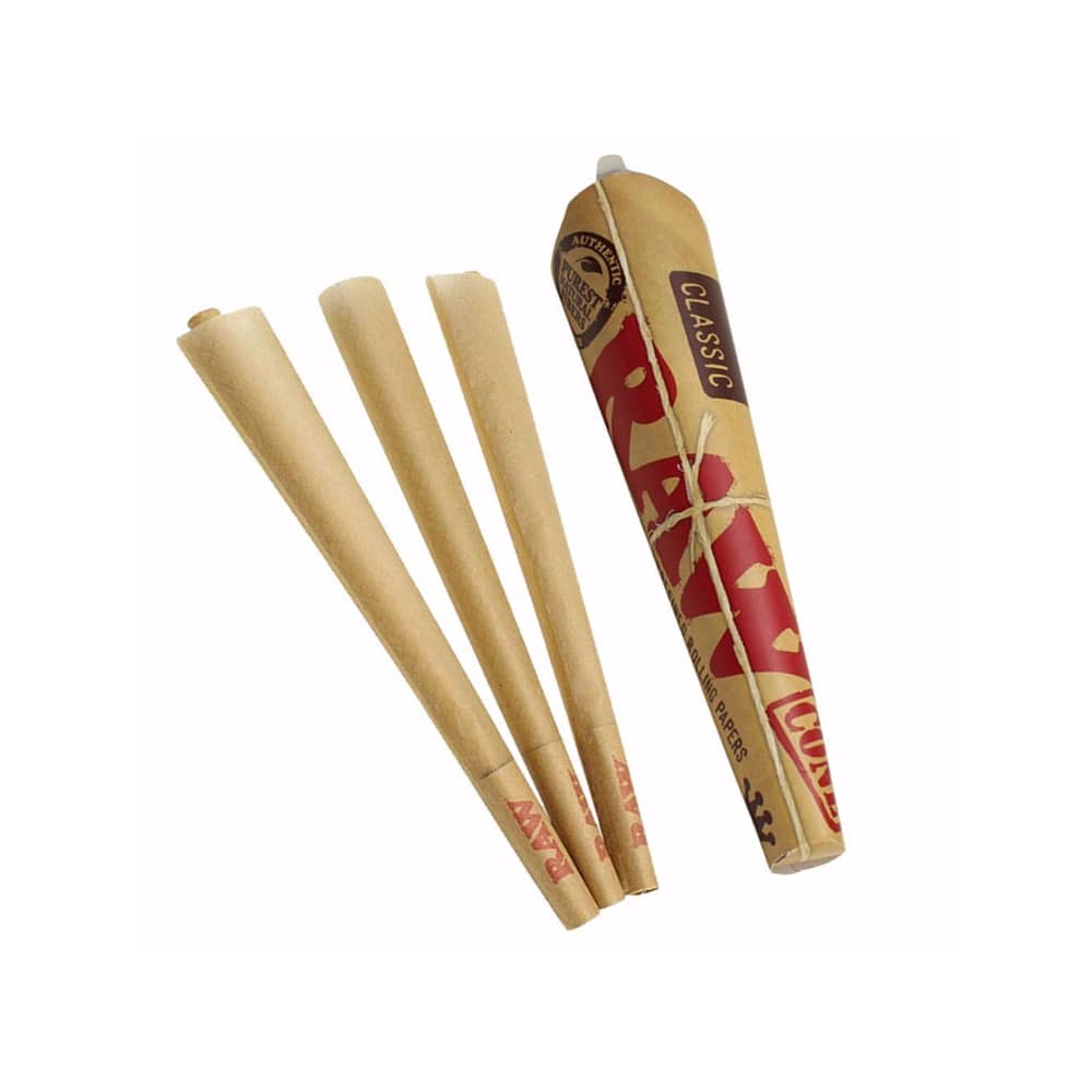 RAW Classic – Pre-Rolled Cones – King Size – 3 Pack