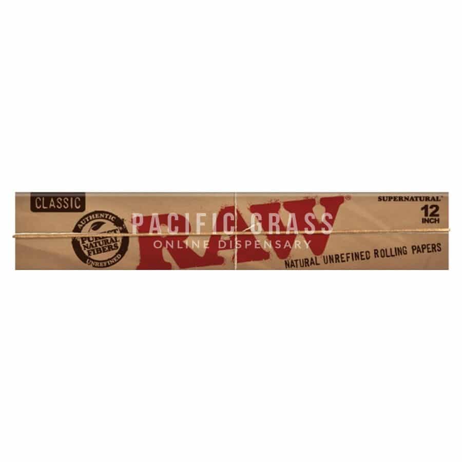 Raw Classic Natural Unrefined Hemp HUGE Rolling Papers 12'
