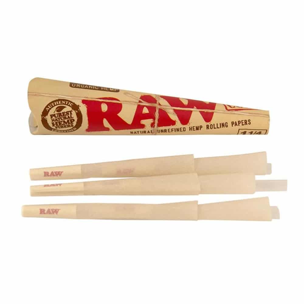 RAW Organic Hemp - Pre-Rolled Cones - 1 1/4 - 6 Pack