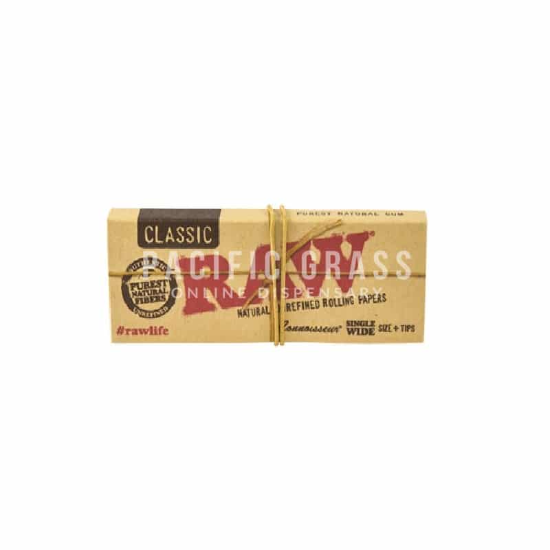 RAW Classic Connoisseur Pack - Single Wide Size W/ Tips