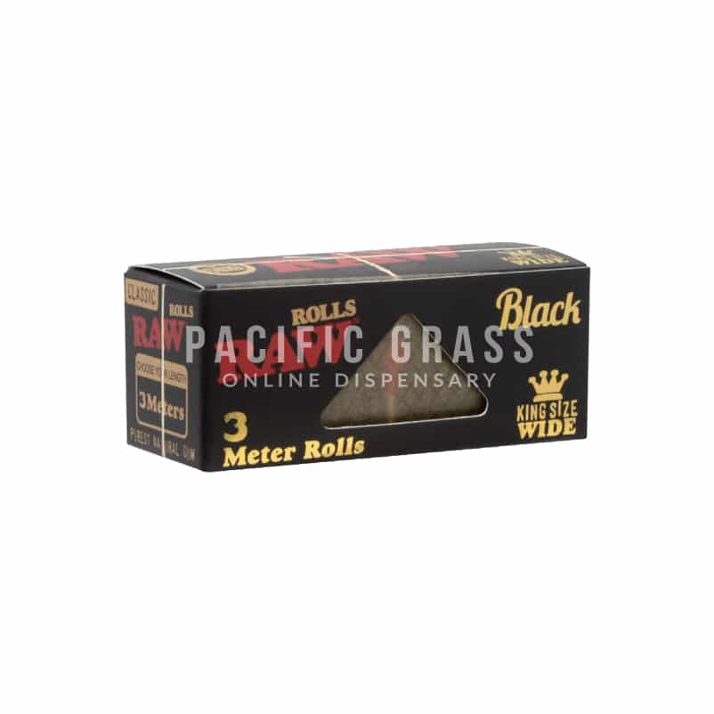Raw Black – 3 Meter Paper Roll – King Size Wide