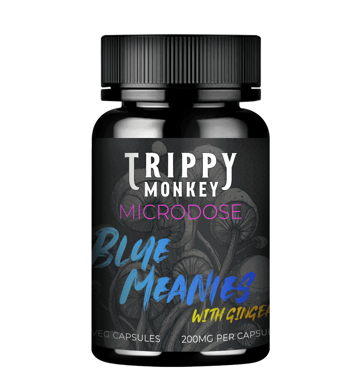 Trippy Monkey – Microdose Capsules – 3000mg – 15 x 200mg
