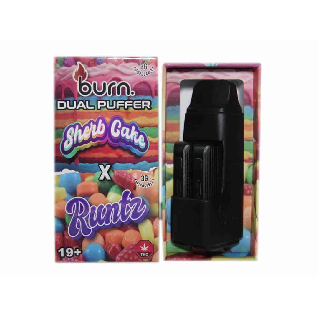 Burn Dual Puffer – 3G + 3G THC Disposable Vape