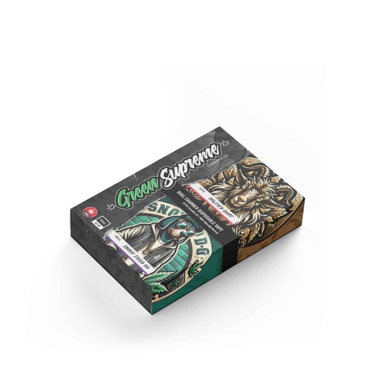 Green Supreme HTFSE Dual Chamber Disposable Vape - 6mL | Pacific Grass