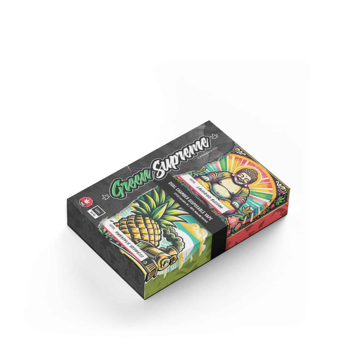 Green Supreme HTFSE Dual Chamber Disposable Vape - 6mL