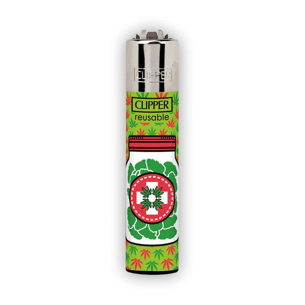 Medical Leaf Pill Clipper Lighter