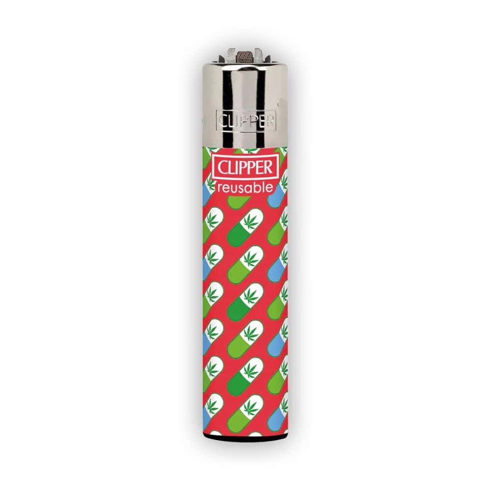 Medical Leaf Pill Clipper Lighter