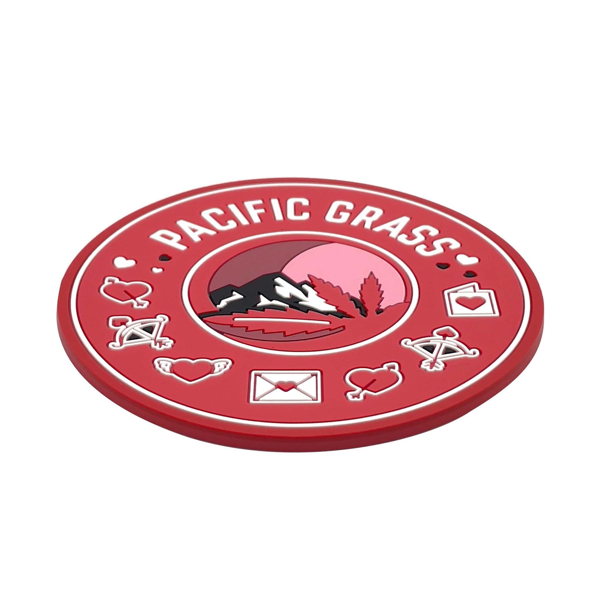 Pacific Grass Valentine's Silicone Coaster