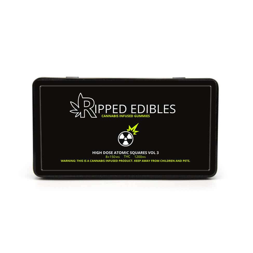 Ripped Edibles - High Dose Atomic Squares - 1200mg