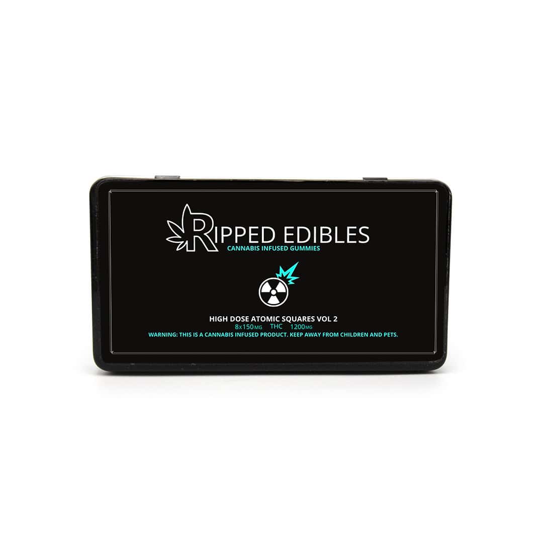 Ripped Edibles - High Dose Atomic Squares - 1200mg