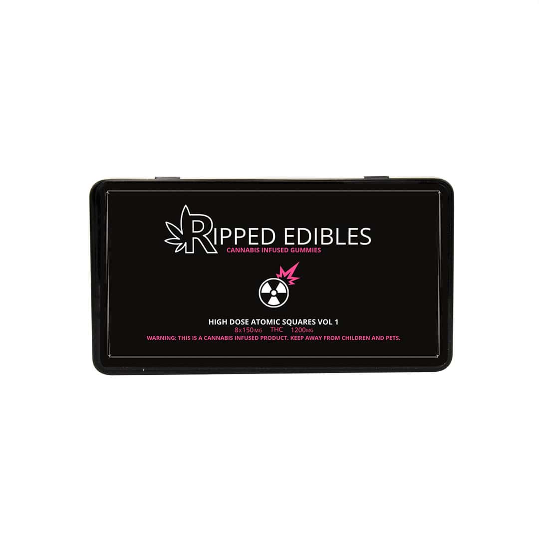 Ripped Edibles - High Dose Atomic Squares - 1200mg