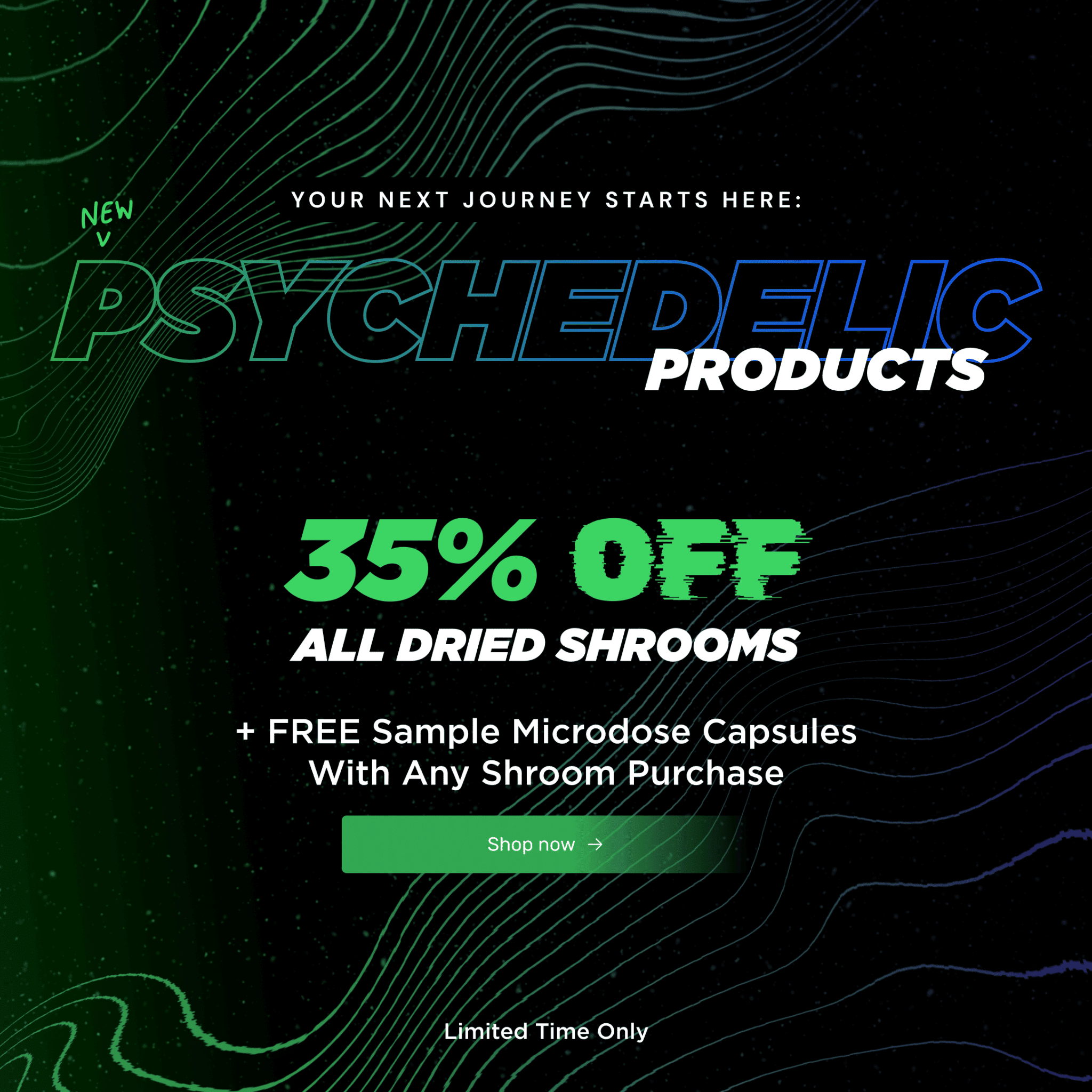 Last Call For 35% Off Dried Shrooms
