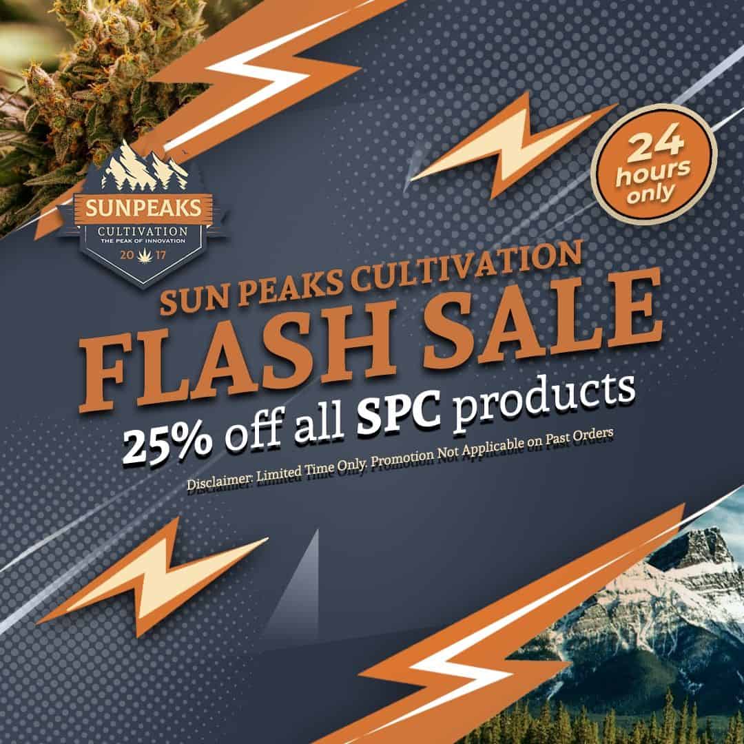 Flash Sale – 25% Off All Sun Peaks Cultivations – May 26