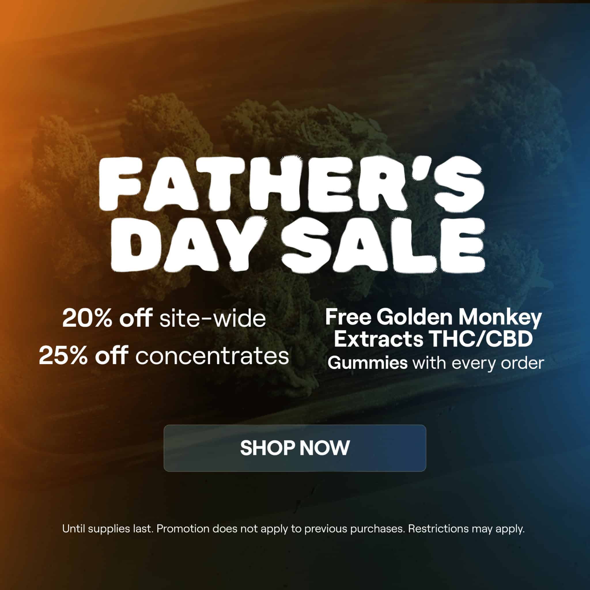Father’s Day Sale –  June 14 – 16