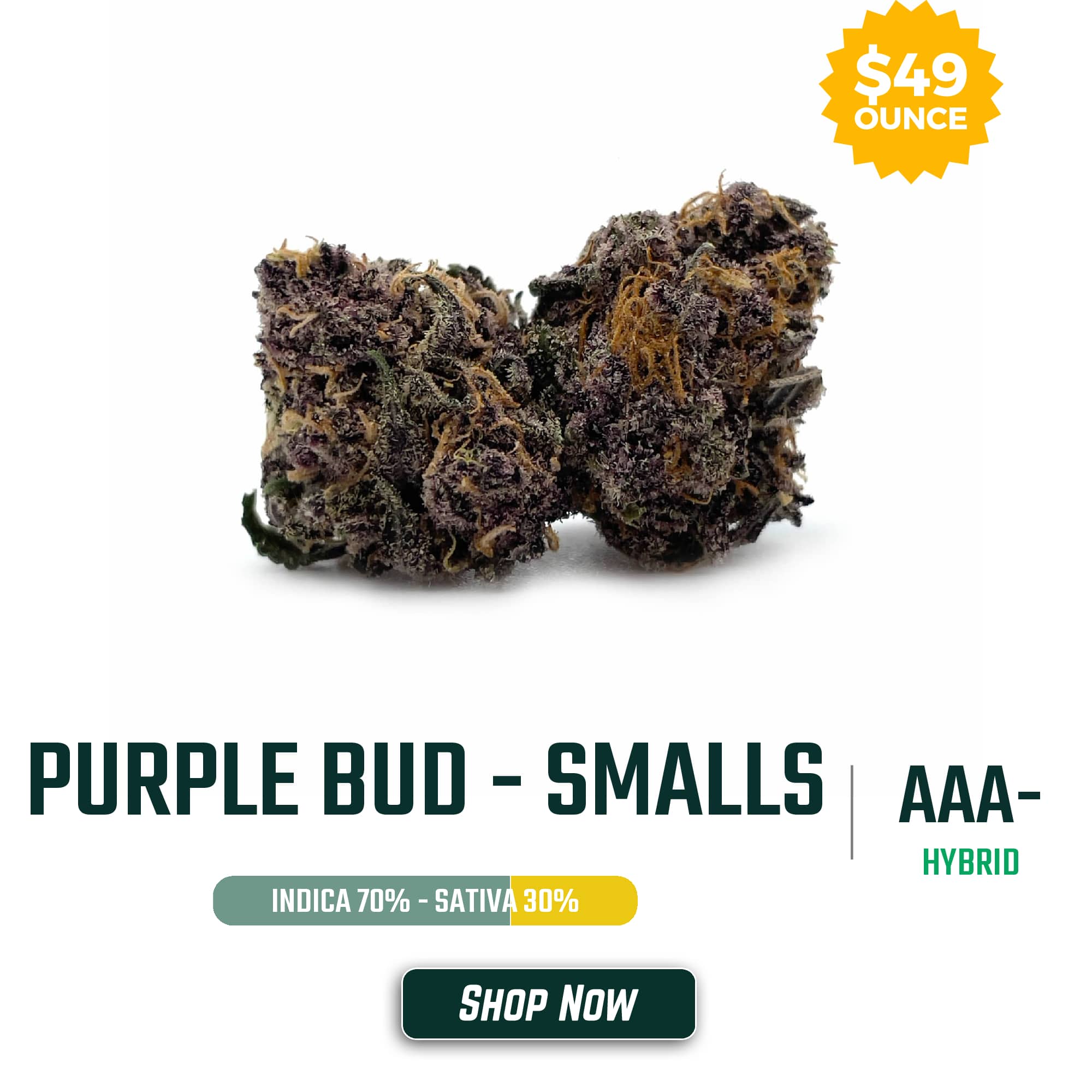 Purple Bud Smalls For /oz – April 2