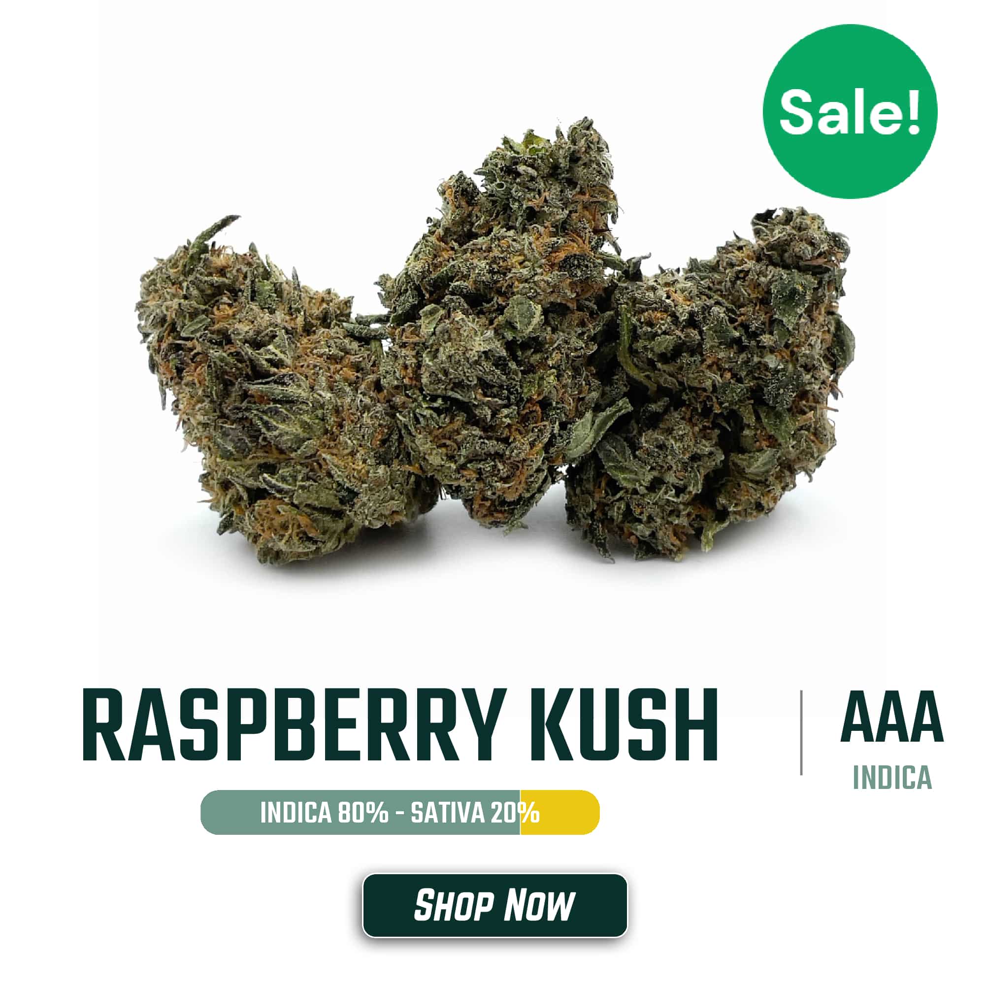 Flash Promo – 40% Off Raspberry Kush