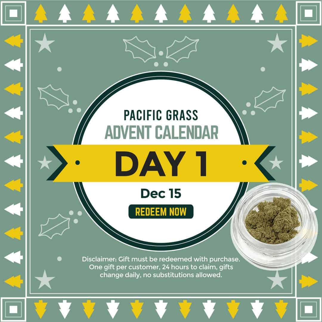 Pacific Grass Advent Calendar 2023 – Day 1